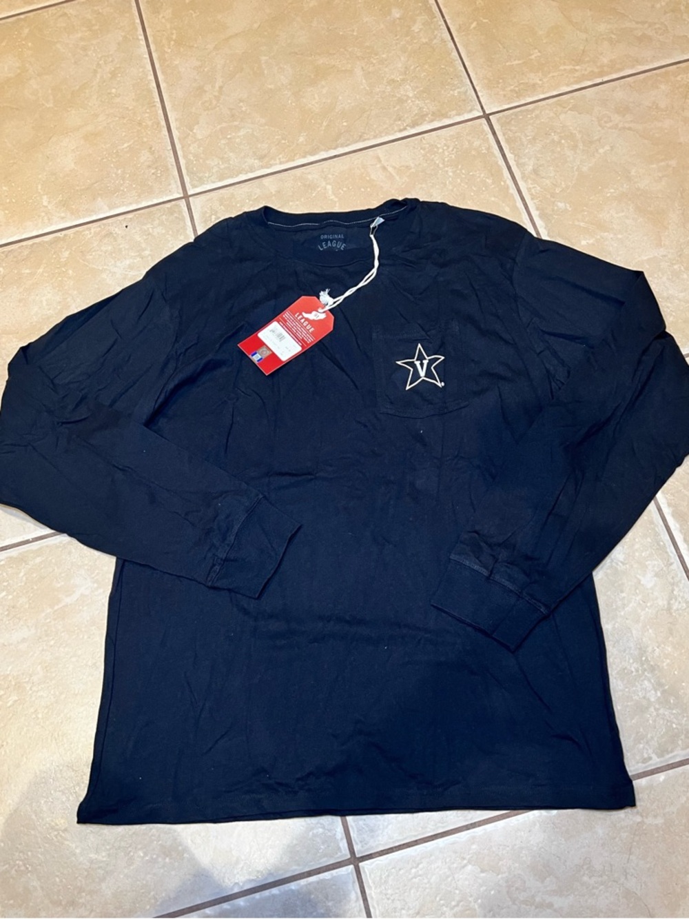 NWT! 91 League Men’s Vanderbilt Commodores Long Sleeve T Shirt Size XL